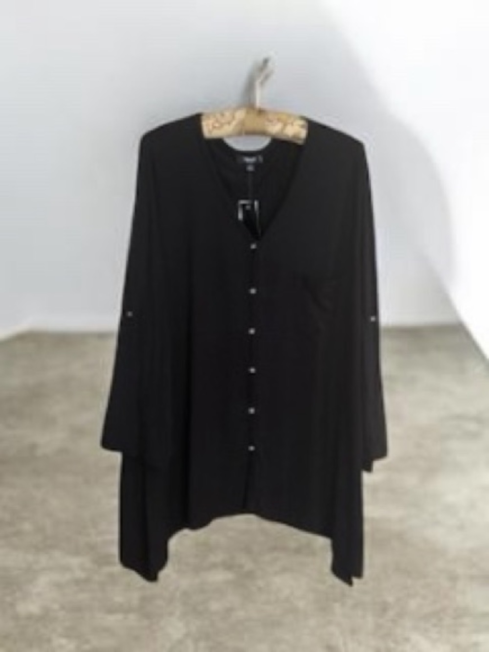NWT! Premise Asymmetrical Black Top | 1X